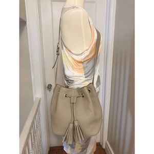 DKNY Leather Bucket Bag